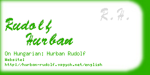 rudolf hurban business card